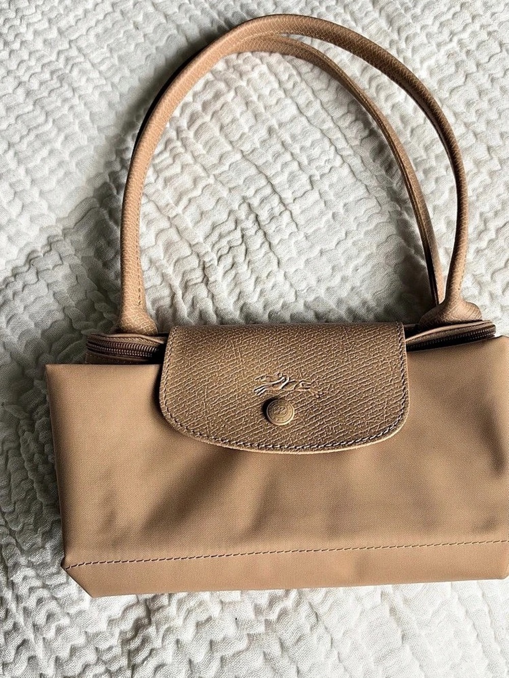 Longchamp Le Pliage Original M - Shoulder Tote Bag in Brown